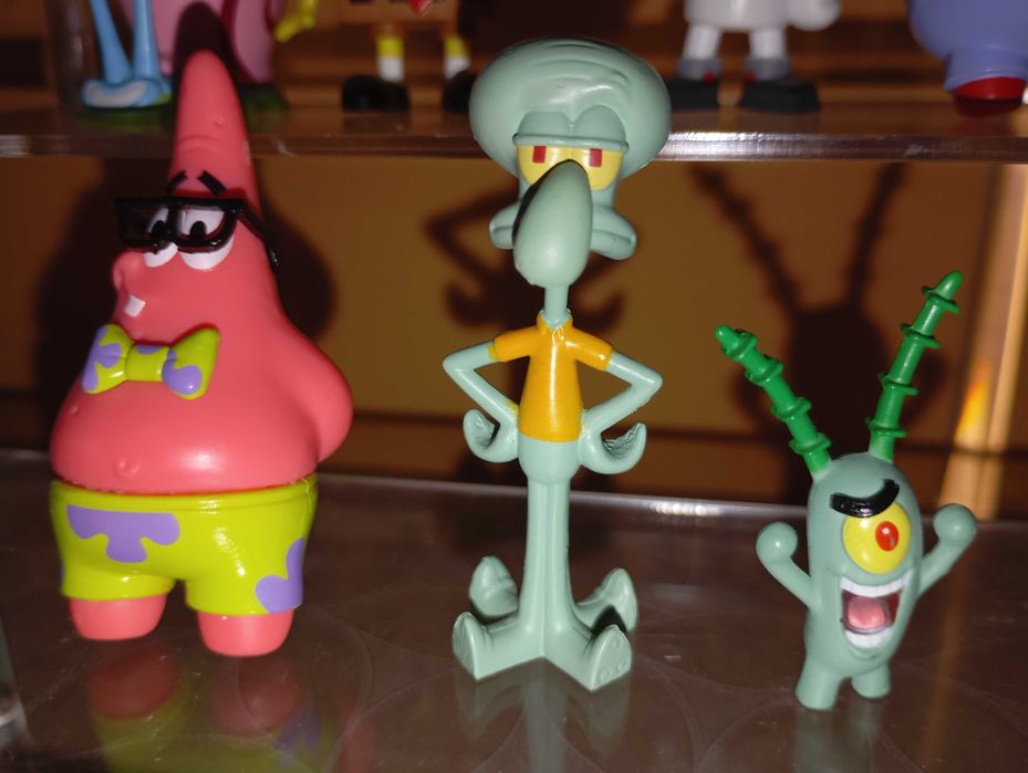 Комплект 3 D фигурки SpongeBob.  7 б-р.