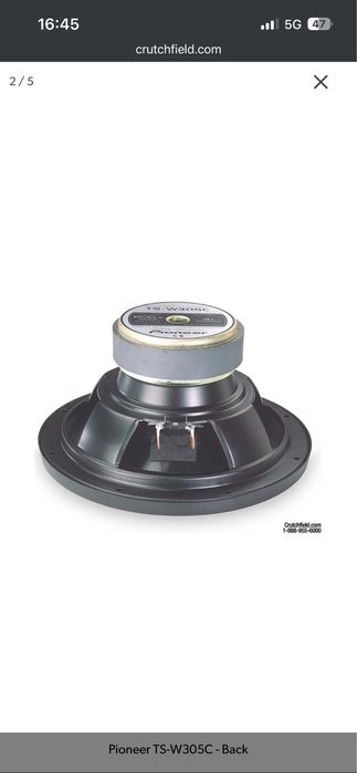 Pioneer TS-W305C бас говорител с леко проблемен усилвател!