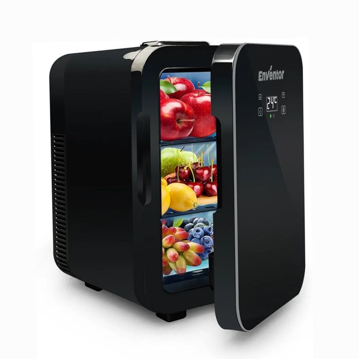 10L Мини Хладилник 12V / 220V, LCD Дисплей, Охлаждане и Затопляне, Enventor