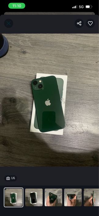 Айфон 13,128гб зелёный цвет
