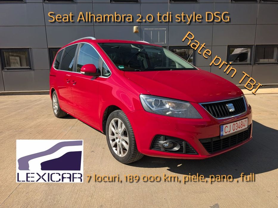 Seat Alhambra 7 Locuri, DSG, Piele, Pano,FULL, RAR