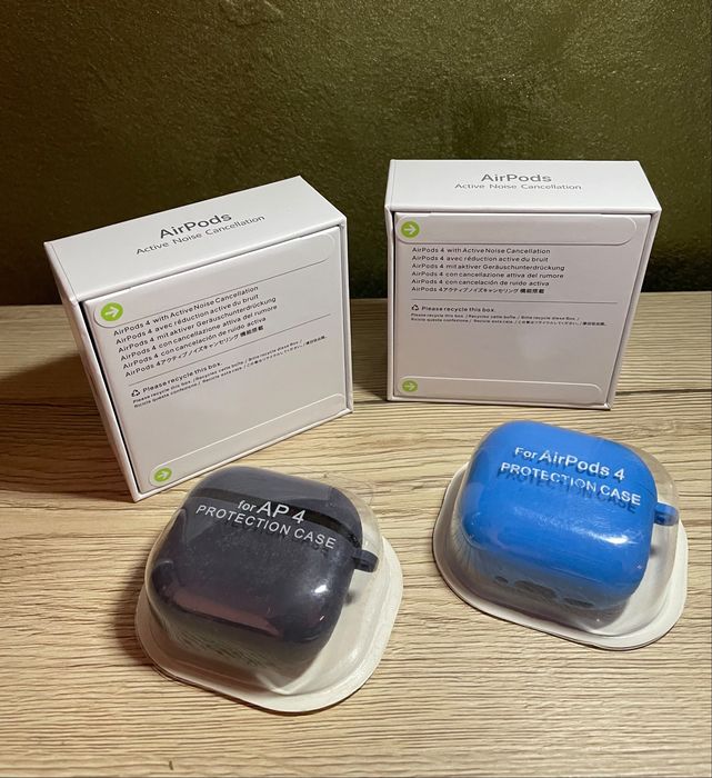 Airpods 4 cu ANC si husa cadou