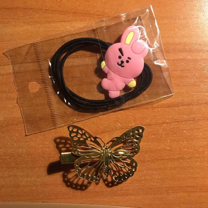 Резиночка для волос с BTS, вторая в подарок