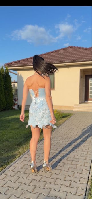 rochie nunta - corset + fusta xs Superba