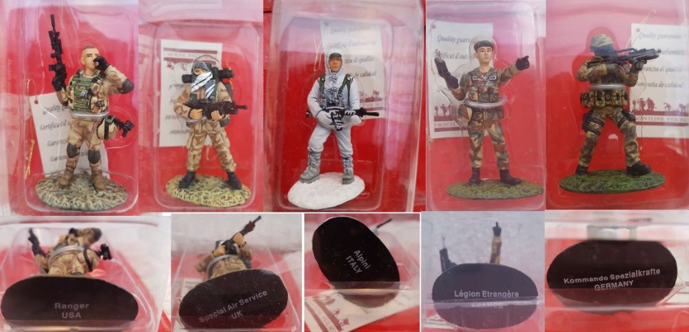 Soldatei de plumb certificat sc.1:32 USA, UK, Italia, Franta, Germania