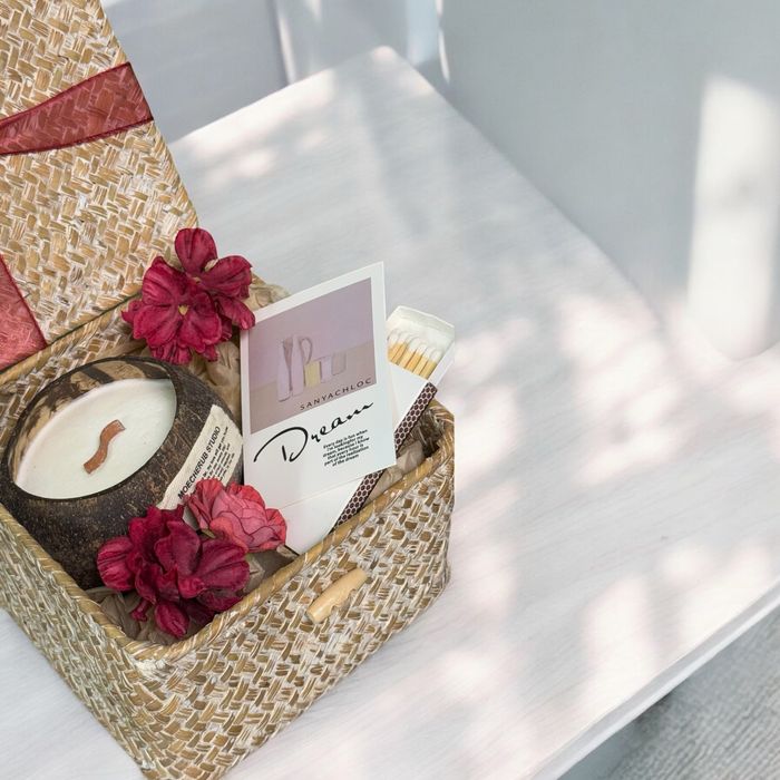 Подарочный набор с натуральной свечей