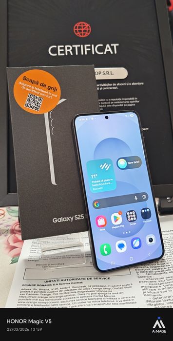 Samsung Galaxy S25 -5G / 128 GB / 12 GB RAM / Nou Neactivat / Garanție