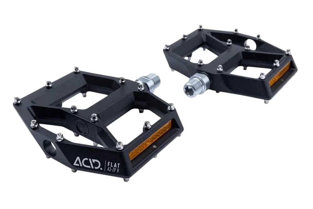 Pedale bicicletă MTB ACID Flat ALu negru pe rulmenti NOU