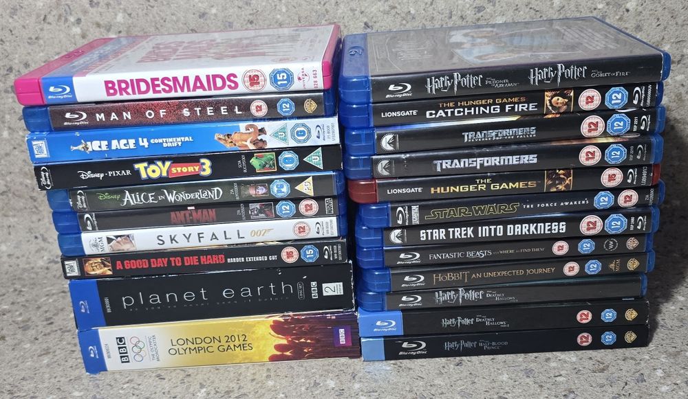 Lot 22 Blu-ray originale – Harry Potter, Planet Earth, Hobbit, Star Wars
