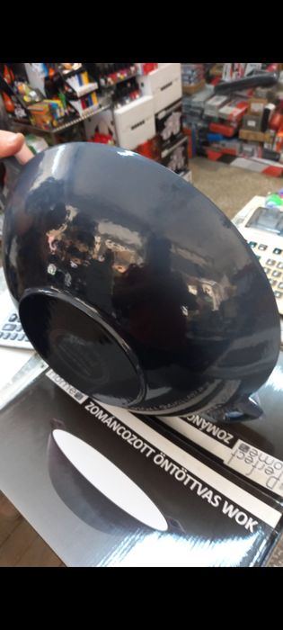 Wok fontă emailată 37 cm Promo 199 lei