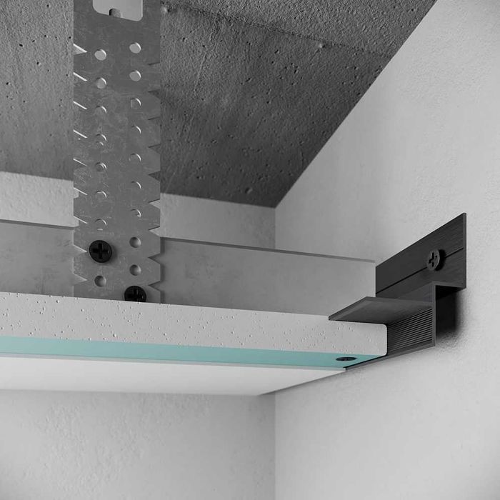 Алюминиевый потолочный профиль теневой шов с подсветкой