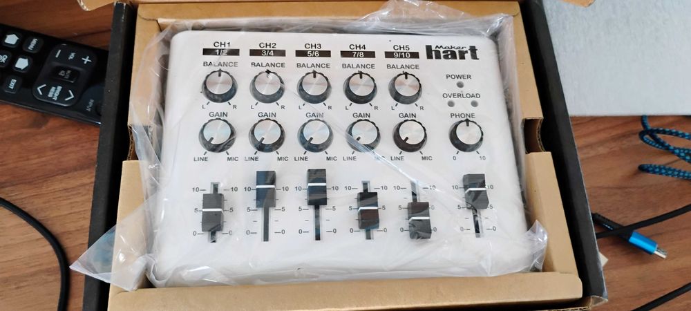 Нов Loop audio mixer аудио миксер Maker Hart пълен комплект