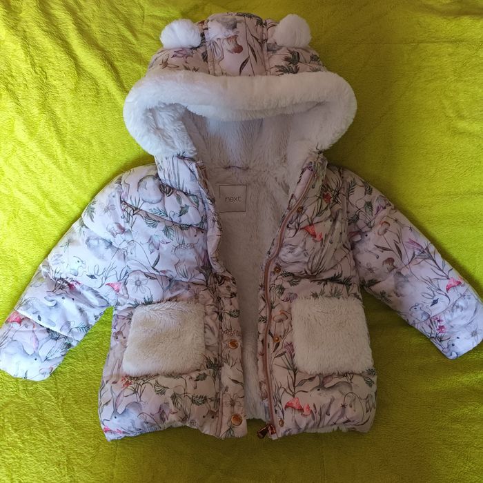 Geaca fas imblanita, fetite Next 2-3 ani