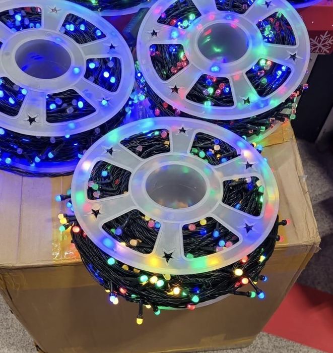 Instalatie Craciun pentru exterior, 50 metrii,Lumini LED Multicolor