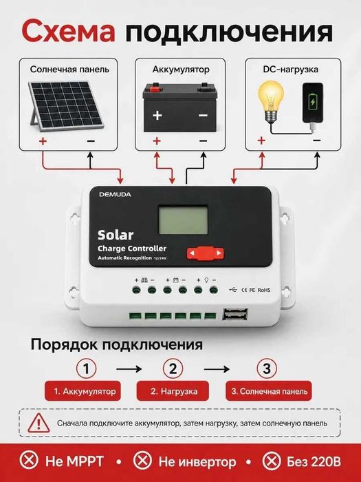 Контроллер заряда для солнечной панели PWM-контроллер