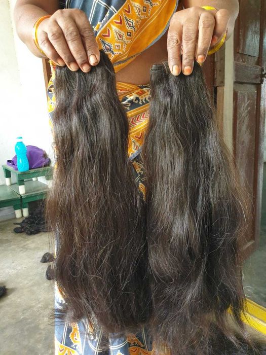 100% естествена, висококачествена, върджин коса за удължаване, индийски екстеншъни, 55/70см