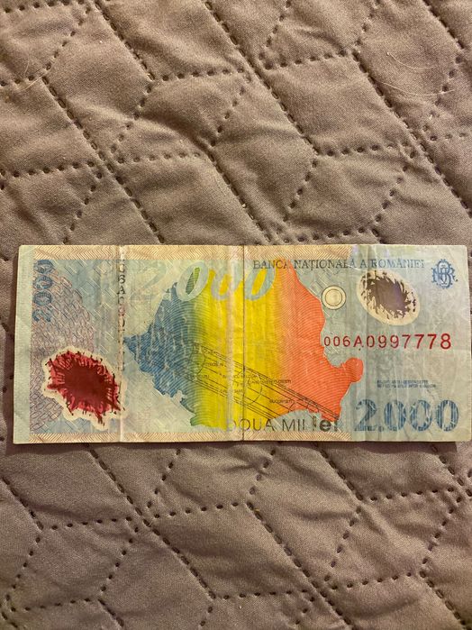 Bancnota 2000 lei vechi