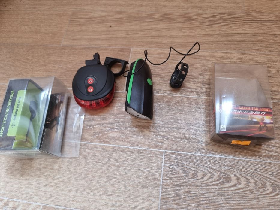 Велофонарь передний и задний на запчасти