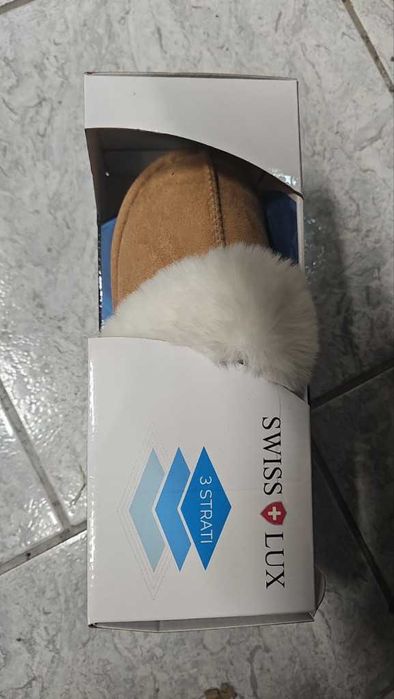 Оригинални Пухкави зимни пантофи SWISS LYX с мемори пяна и геl!