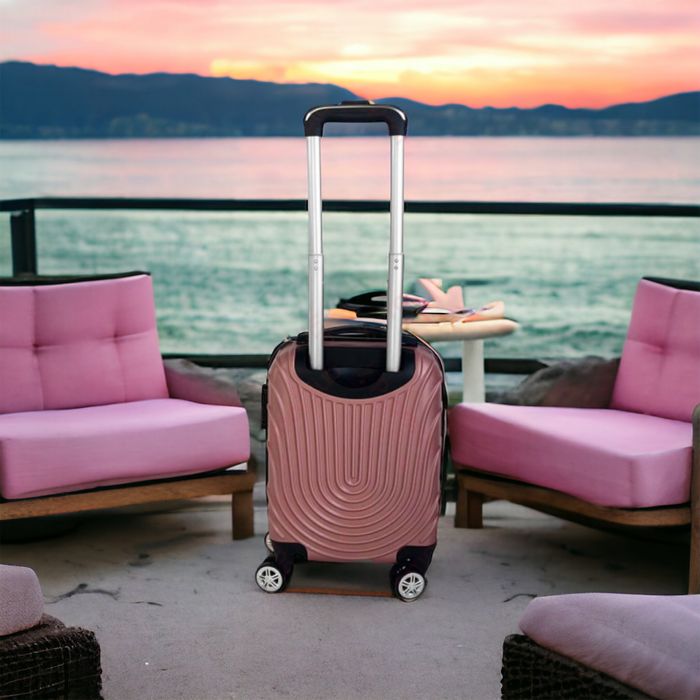 Куфар за ръчен багаж 48x33x21 см | Лек и здрав ABS с , 4 колела 360°