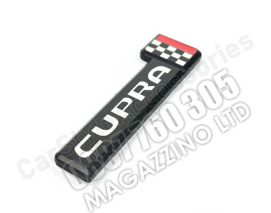 Seat Cupra Емблема Хром или Черен Мат за Задна Броня Калник