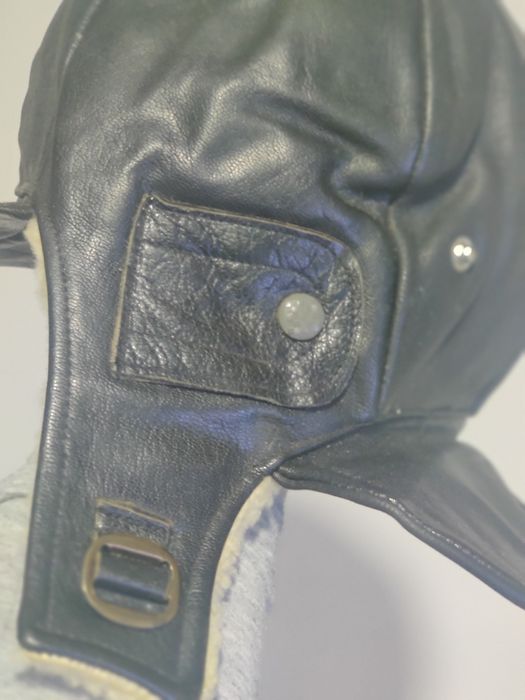 Căciulă/cască piele pilot