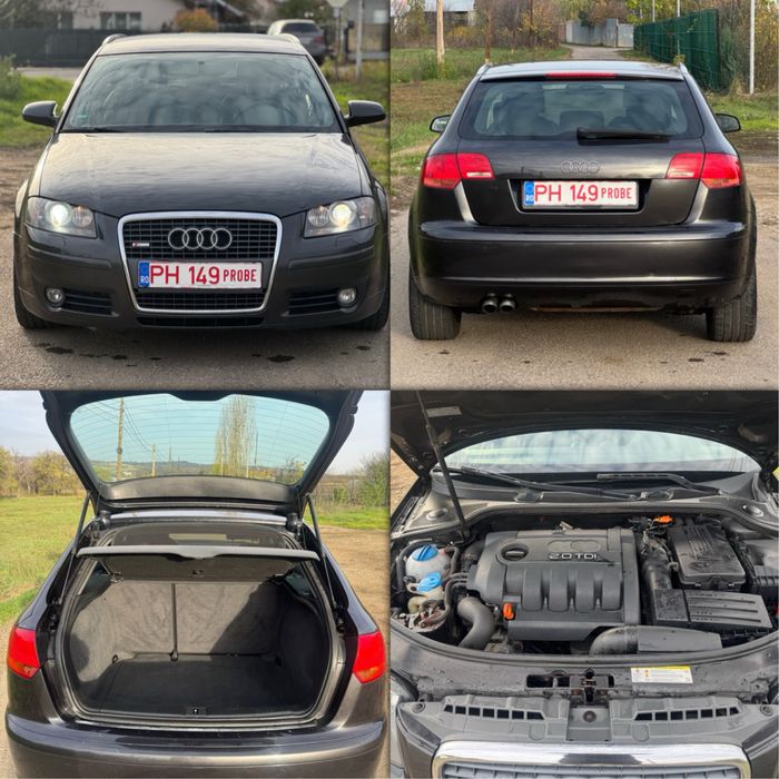 Audi A3 S-line 2.0 TDI BMM / 140Cp / 2008 / Piele /Posibil Rate