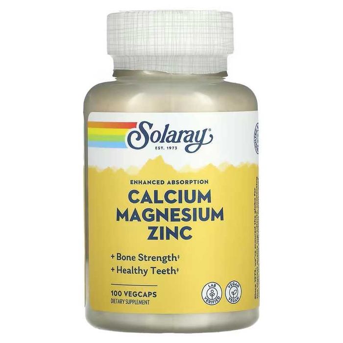 Solaray Calcium Magnesium Zinc кальций магний и цинк калций kalsiy