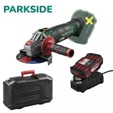 Нов Компкект Ъглошлайф +батерия 4ah +зарядно 4.5аh Parkside 20V