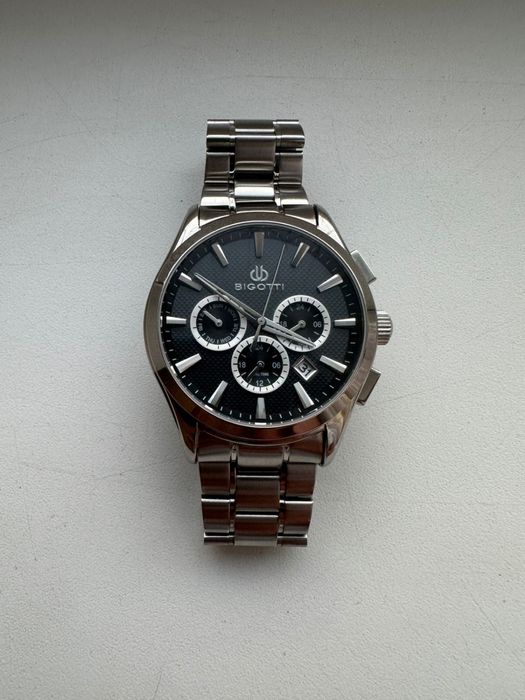 BIGOTTI ерлерге арналған қолсағат, металл білезік