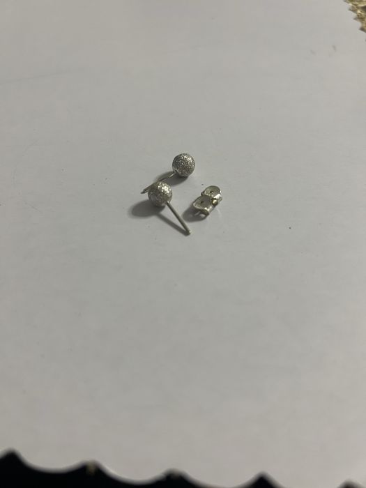 Vand cercei aur alb 14k