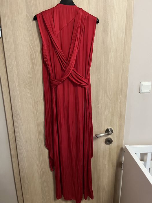 Рокля Zara червен сатен