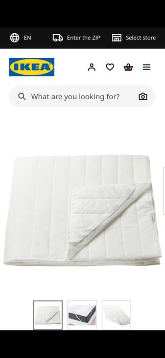 Наматрасник-топпер IKEA Angsvide 80×200