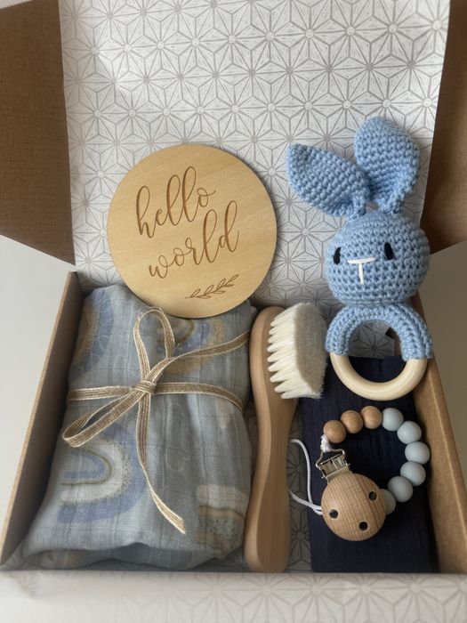 Подарък за Новородено Бебе- Кутия Подарък- Welcome Baby Box