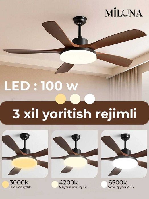 Ventelyatorlik lyustra