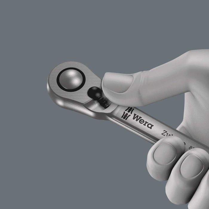 WERA Zyklop 8004 A тресчотка 1/4",72 зъба,изцяло метална