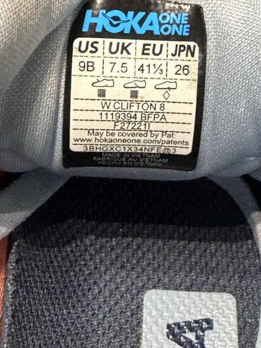 Маратонки HOKA CLIFTON 8 . Номер 41.5