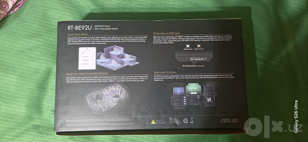 Роутер ASUS BE92U wifi7