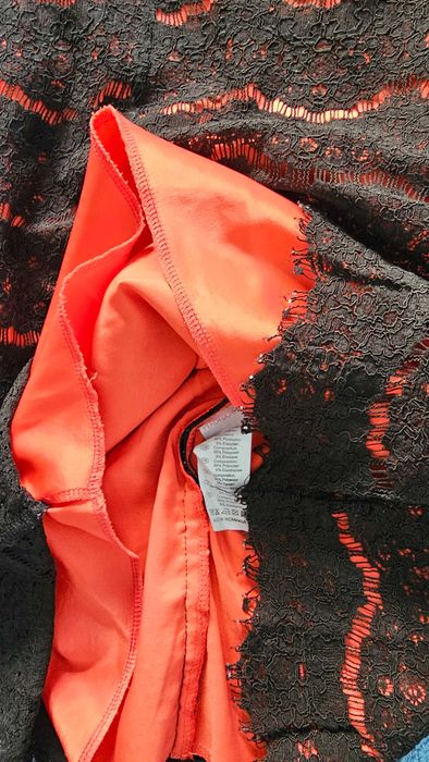 Rochie mini din dantelă neagră, pentru petrecere, mărimea M/L