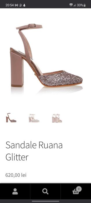 Sandale piele Glitter Gemelli