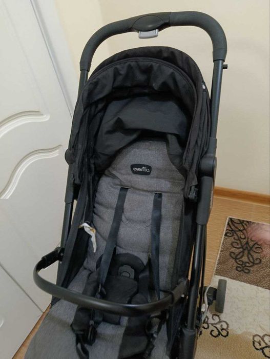 Детская коляска EVENFLO Б/У с коробкой, среднее состояние,складываемая