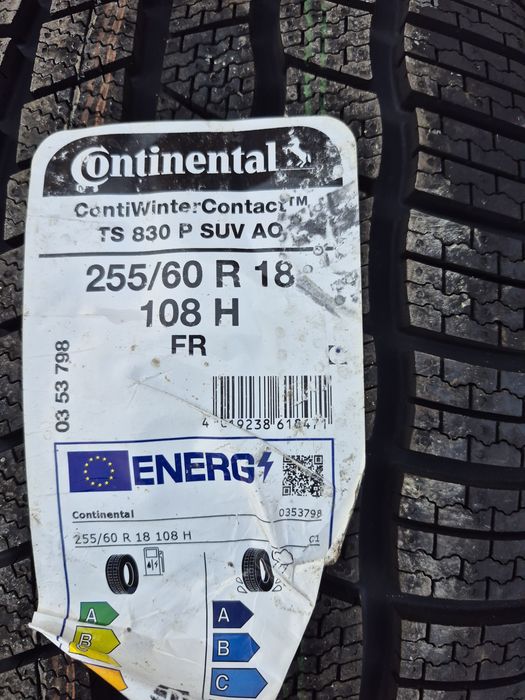 Continental contiwinter 255 60 18