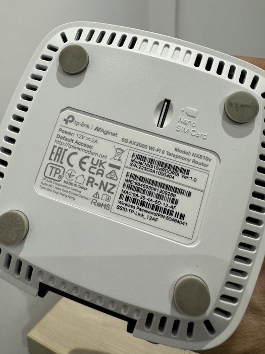 TP-Link modem NX 510v 5G Flybox