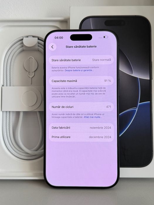 iPhone 16 Pro 256GB Black Titanium