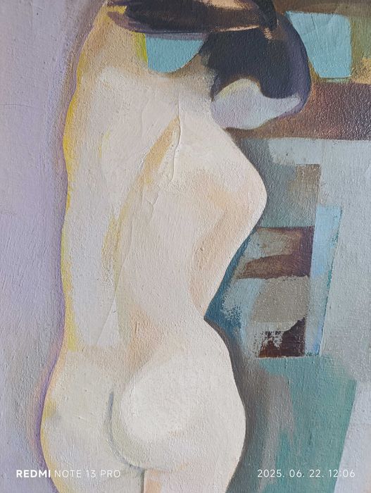 Tablou, nud cu spatele