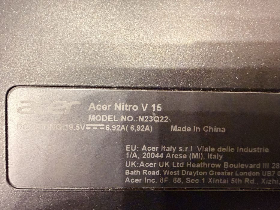Acer Nitro v15 за части