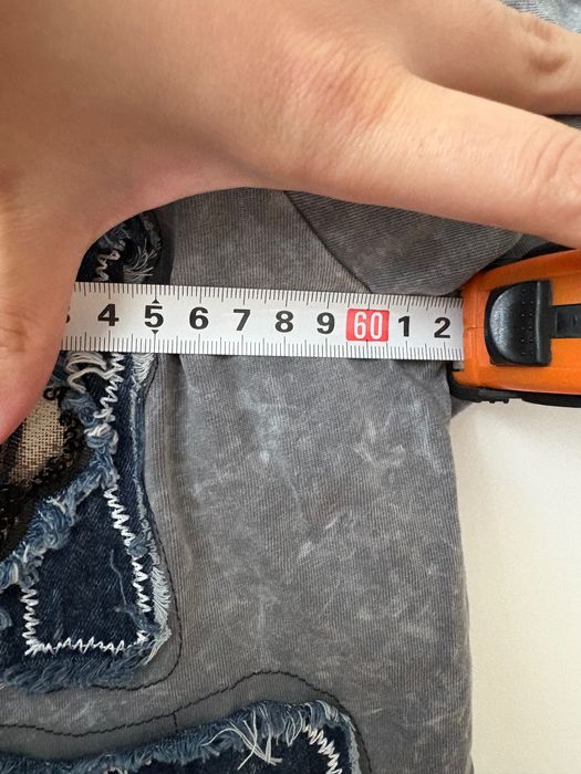 Тениска с деним декорация  заек