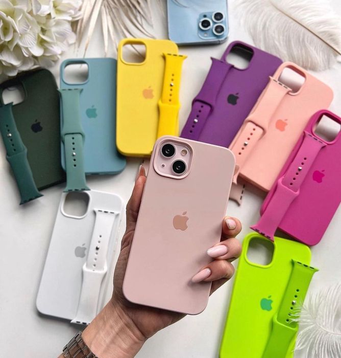 Силиконови калъфи iphone 15/15plus/15pro/15pro max/14/13/12/11