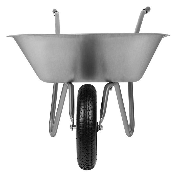 Тачка садовая, грузоподъемность 90 кг, оцинк. рама, объем 65 л Сибртех