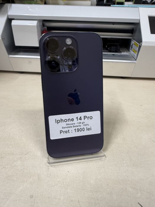 phone 14 pro / 128 gb / 100% baterie / garantie